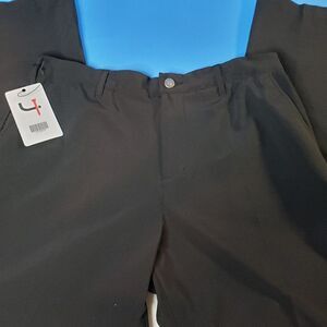 Mens NEW Short Par 4 Black Golf Pants Trousers The Pavin 36x30